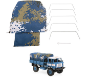 Lona de Cubierta de Capó de Camión de Lona para WPL B-24 B-16 1/16 Camión Militar Rock Crawler Rc Piezas de Coche
