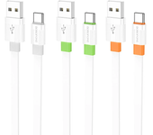 Cable BOROFONE BX89 3A USB-A a Tipo C Carga rápida Transmisión de datos Núcleo de cobre puro de 1M de largo para Huawei
