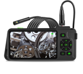 Cámara de inspección impermeable VISHRT 7.9 mm con pantalla a color IPS de 4.5 pulgadas y lente dual para endoscopio ind