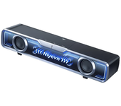 Niyevn Altavoz Gaming para Computadora de Canal 7.1 Inalambrico Bluetooth Barra de Sonido 2''x2 Doble Altavoces de Frecu