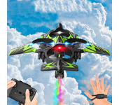 Drone de avión de ala delta de avión teledirigido FPV EPP con sensor de gravedad de aerosol de una tecla TU 160 Fighter