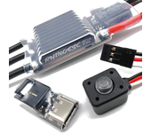 Piezas de coche RC ESC sin escobillas 80A Firmware AM32 BEC ajustable 2-8S enlace USB para vehículos modelos de camiones