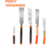 Pony Jorgensen Set de sierras de mano para trabajar la madera de 5 piezas con doble hoja de acero al carbono para cortes
