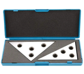 Juego de 2 piezas de placas angulares 30-60-90 y 45-45-90 grados precisión +/- 20 segundos herramienta de maquinista met