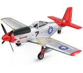 XK A280 P-51 Mustang Sistema 3D/6G Envergadura de 560 mm 2.4GHz 4CH EPP Avión RC de Combate RTF con Luces LED para Princ