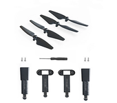 Patas de tren de aterrizaje extendidas de resorte con amortiguador de choque y trípode con hélices para el dron RC cuadr