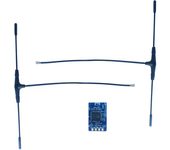 Receptor de diversidad de rango largo BAYCK 915Mhz de doble núcleo TCXO con antena para drones de carreras FPV