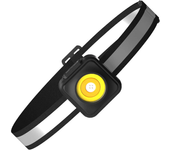 Potente linterna frontal COB LED. Tres fuentes de luz. Advertencia roja. Linterna nocturna para pesca. Recargable median