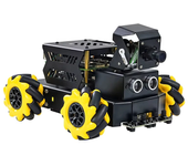 Yahboom Coche robot con visión AI Raspberry Pi 5 4WD Mecanum Robot Car Omnidirectional Raspbot V2 2DOF PTZ Python Progra