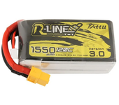 Batería LiPo TATTU R-LINE V3.0 4S 14.8V 1550mAh 120C con conector XT60 para drone de carreras RC Freestyle de 5 pulgadas