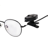 Lámpara de lectura BIKIGHT Mini Flashlight para gafas, linterna ajustable para gafas universal, lámpara flexible para le