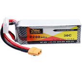 Batería Lipo ZOP Power 11.1V 2200mAh 30C 3S con enchufe XT60