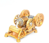 Modelo de motor Stirling al vacío Motor de calor Motor totalmente metálico Juguetes educativos de ciencia