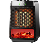 Calentador de fuego eléctrico de escritorio portátil de 1500W Mini calentamiento rápido calefactor cerámico PTC chimenea