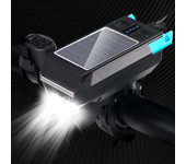 Faro de bicicleta con carga solar de 1000 lúmenes de intensidad superbrillante, batería de 3000 mAh, pantalla, resistent