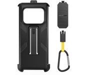 Funda de cuero protectora multifuncional original con clip trasero y mosquetón para Ulefone Armor 25T / Armor 25T Pro