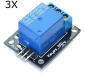 3Pcs 5V Relé 5-12V Señal TTL Módulo de 1 Canal Placa de Expansión de Nivel Alto Geekcreit para Arduino: productos compat