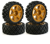 Neumáticos de coche de deriva RC 1/10 para HPI RS4 Kyosho FW06 Tamiya TT01 TT02 XV-01 - Juego de 4 piezas