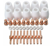 40 piezas de consumibles de corte de plasma de aire Extend Fit PT-31 LG-40 Torch CUT-40 50