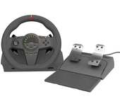 HS-GT001 Volante de juego de carreras 270° Controlador de vibración de pedal de simulación de carreras para PS4/PS3/Swit