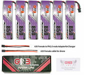 Batería Gaoneng 3.8V 850mAh 60C 1S LiHV con conector A30 para Emax Tinyhawk S BetaFPV Beta75X