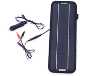 Cargador de panel solar monocristalino de 5W 18V con enchufe para encendedor de coche + cable de clip de carga de baterí
