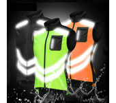 Chaleco de ciclismo WOSAWE Chaleco reflectante de seguridad Transpirable Impermeable Ropa deportiva para bicicleta y run