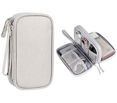 Bolsa de almacenamiento digital portátil de doble capa para viajes,funda protectora para unidades USB y discos duros,org