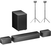 Ultimea Poseidón D60 5.1CH Dolby Atmos barra de sonido con soportes Steady 300 6 altavoces de alto rendimiento sonido en