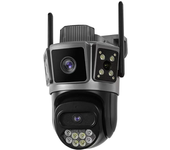 Cámara de seguridad inalámbrica 2K 4MP con WiFi de doble banda Monitoreo exterior con visión nocturna a color IR IP66 a