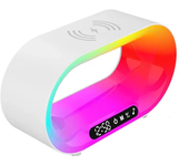 Lámpara de escritorio inteligente RGB con control de la aplicación, luz nocturna LED multifuncional 3 en 1, cargador ina