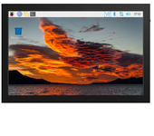 Pantalla táctil capacitiva de 10,1 pulgadas con pantalla IPS y HDMI para Raspberry Pi 3B+/4B con estuche
