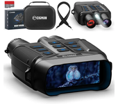 CIGMAN CNV01 prismáticos de visión nocturna 4K Rango de 600M Pantalla HD de 3.99" Zoom digital de 5x foco infrarrojo Mem