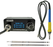 Estación de soldadura KSGER Mini STM32 V3.1S OLED T12 con mango de plástico 907 9501 para bricolaje, calentamiento rápid