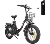 [EU DIRECT] DRVETION CT20 Bicicleta eléctrica 48V 15AH*2 Doble batería Samsung Motor de 750W Neumáticos gruesos de 20*4.