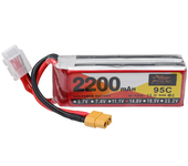 Batería ZOP Power 14.8V 2200mAh 95C 4S LiPo con conector XT60 para RC Drone