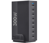 Bakeey YMX-8PD Cargador USB PD de 300W 8 puertos Estación de carga de escritorio de carga rápida 8USB-C Enchufe de la UE