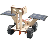 Kit de Juguete Educativo de Coche Lunar Solar DIY de Madera con Energía Solar para Niños Estudiantes de Ciencias