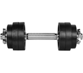 [EU DIRECT] LIFEFIT Mancuerna de 10 kg de acero de 30 mm para fitness, construcción corporal, levantamiento de pesas, en
