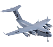 Avión de Transporte C17 C-17 con una envergadura de 390mm, 2.4GHz 2CH 6-Axis Gyro EPP RC Planeador RTF para principiante