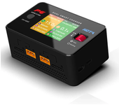 Cargador inteligente de doble canal HOTA P6 DC 600W 15AX2 DC con carga de servicio móvil para baterías Lipo LiIon NiMH
