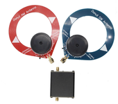 Amplificador de alta impedancia, entrada de 1MΩ, salida de 50Ω, ganancia de 0dB, ancho de banda de 300MHz, batería de la