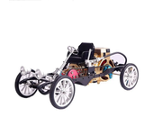 Modelo de coche Teching con motor de un solo cilindro, modelo de aleación de aluminio, juguete de colección de regalo