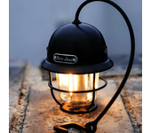 Linterna de camping retro LED multifuncional para exteriores con asa y gancho portátil para tienda de campaña
