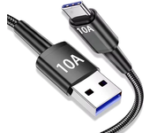 Cable 6A 120W USB-A a Tipo C para carga rápida,transmisión de datos,cordón de cobre de 1M/2M para iPhone 16 15 15 Plus,p