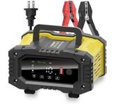 FOXUR 12V 24V 7 Etapas de Carga Cargador de Batería Portátil para Coche Moto para Batería de Calcio Gel AGM Wet LiFePO4