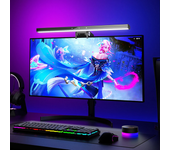 Barra de luz de monitor para gaming BlitzWolf® BW-CML6 RGB con control remoto inalámbrico, captación dinámica, atenuació