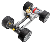 88745 MOC Chasis de Coche Ladrillos de Bricolaje Juguete de Construcción Vehículos de Control Remoto Modelos
