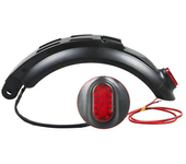 Guardabarros trasero de patinete eléctrico con luz trasera para skateboard Kugoo de 8 pulgadas, piezas y accesorios de g