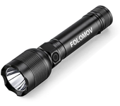Linterna LED Folomov Hold-1 1000LM de alta potencia con batería 18650, carga rápida tipo C, resistente al agua, linterna